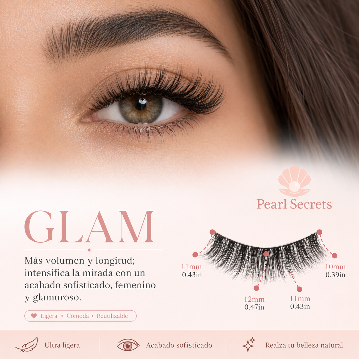 Pestañas Magnéticas by Pearl Secrets